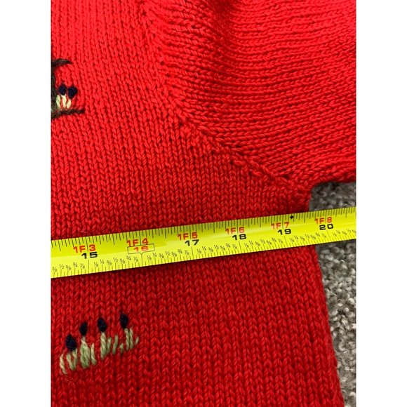 Handknits Of New Zealand 100% Wool Sheep Sweater - Picture 6 of 8